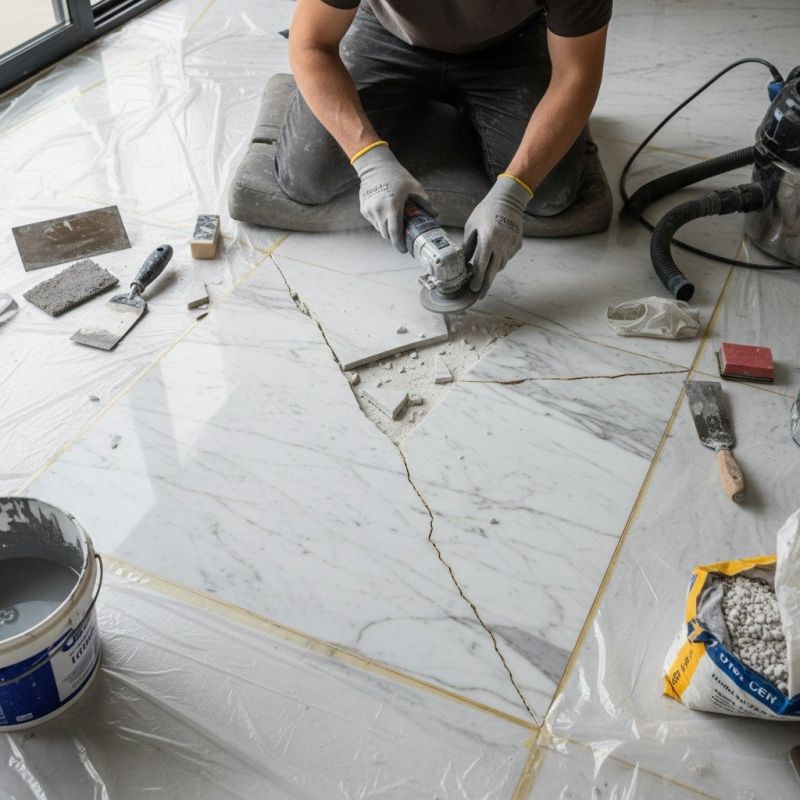 Marble Tile Repair in Overland Park, KS