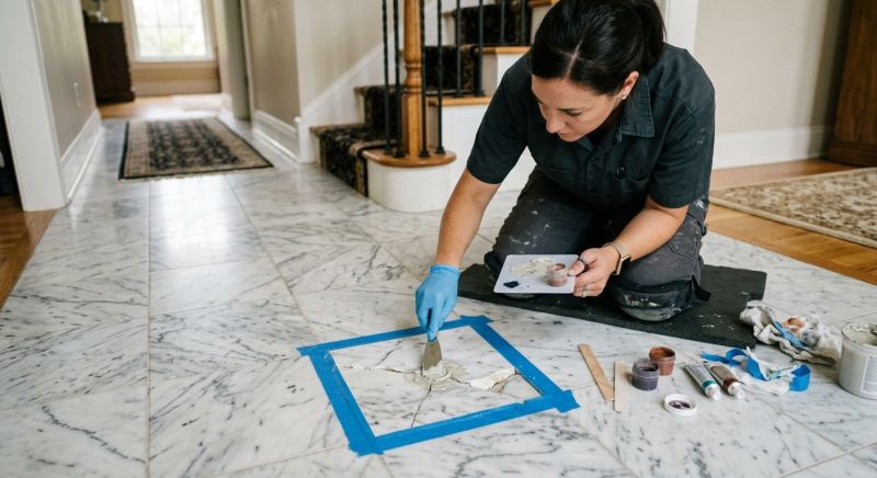 Marble Tile Repair in Olathe, KS