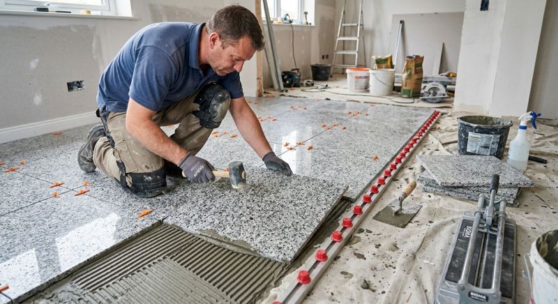 Granite Floor Installation in Kansas City, KS