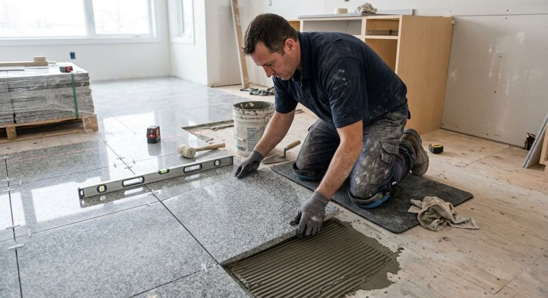 Granite Floor Installation in Kansas City, KS
