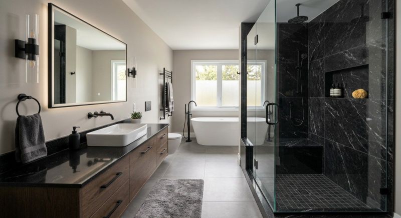 Granite Shower Installation in Portland, ME