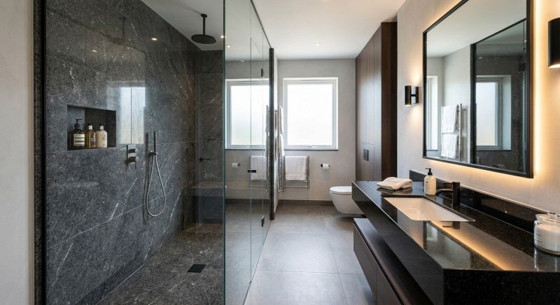Granite Shower Installation in Portland, ME