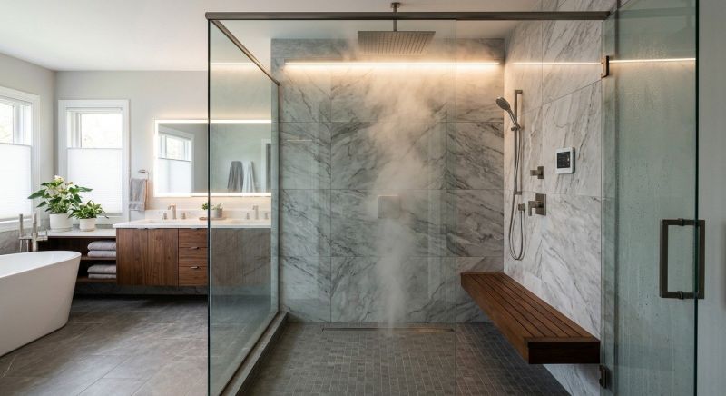 Granite Shower Installation in Danbury, CT