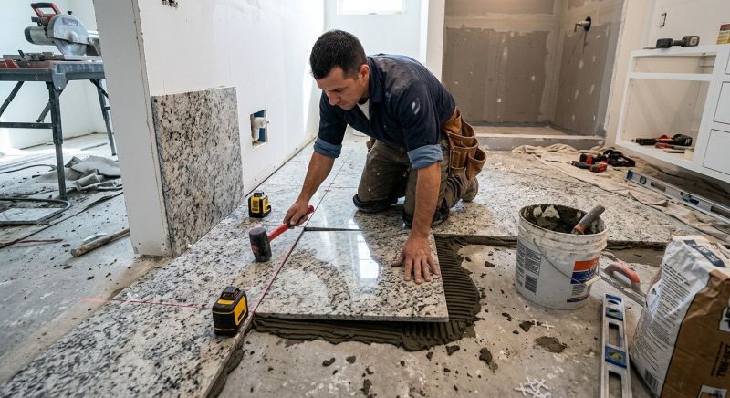 Granite Tiling in Overland Park, KS