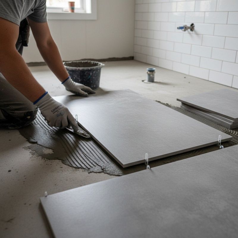 Restroom Floor Replacement in Fredericksburg, VA