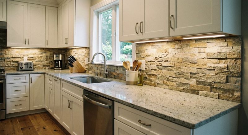 Stone Backsplash Installation in Wilmington, NC