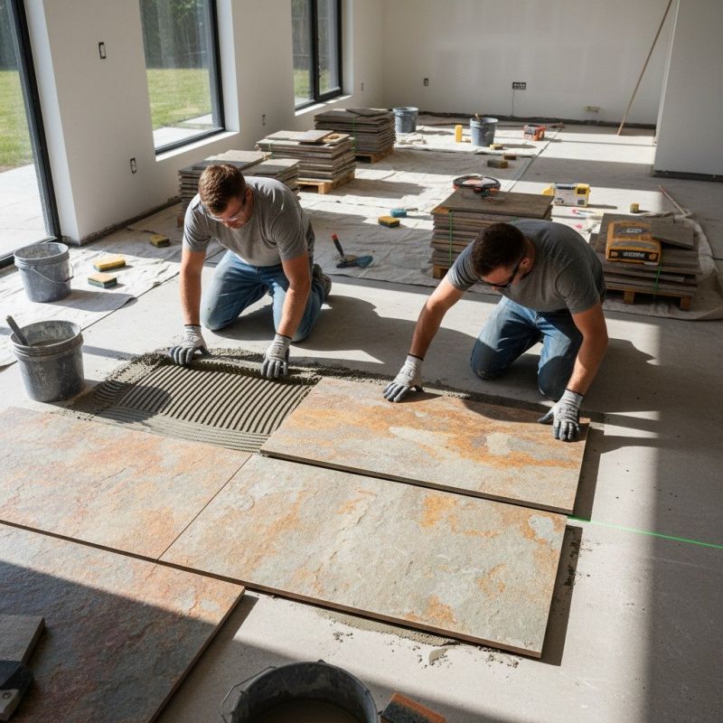 Stone Flooring Installation in Overland Park, KS
