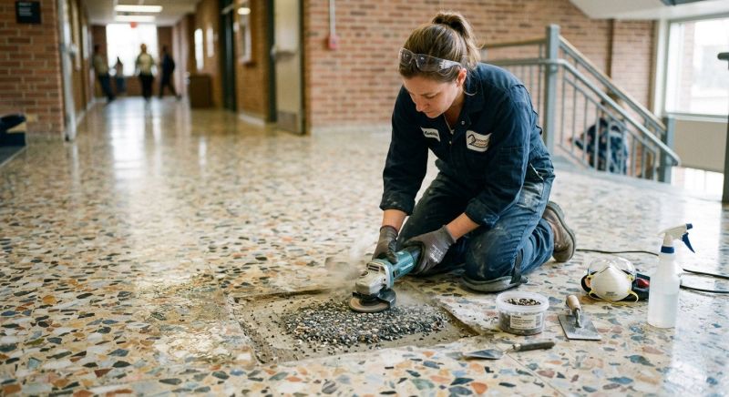Terrazzo Tile Repair in Olathe, KS