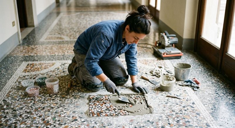 Terrazzo Tile Repair in Kansas City, KS