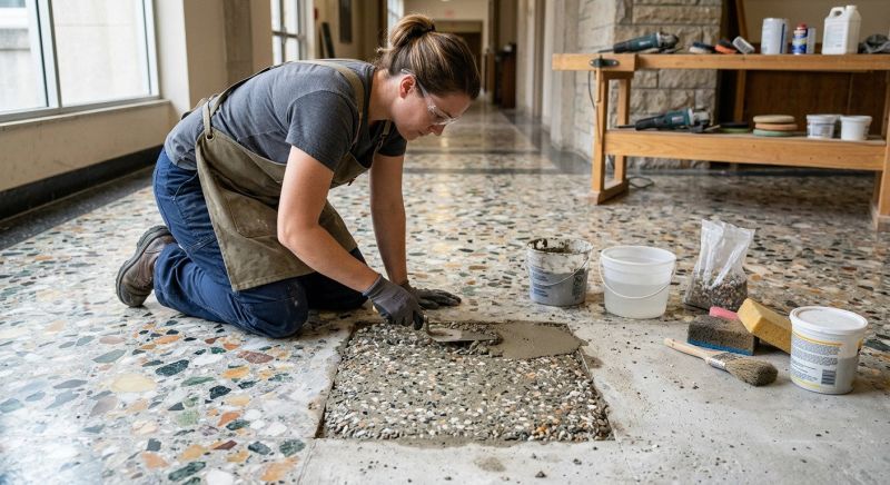 Terrazzo Tile Repair in Alpharetta, GA
