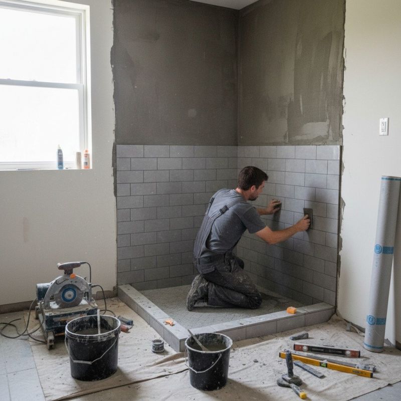 Tile Shower Floor Installation in Littleton, CO