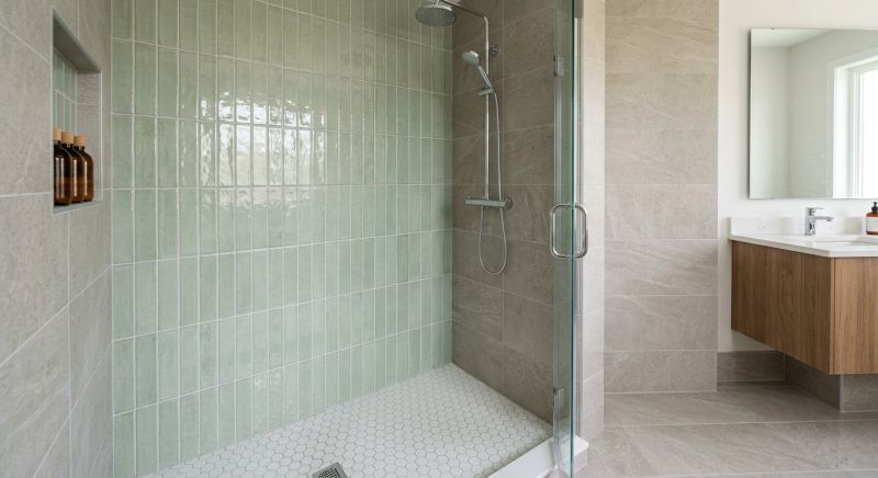 Tile Shower Floor Installation in Conroe, TX