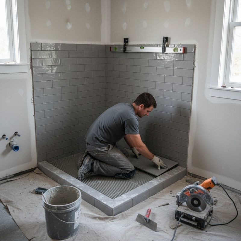 Tile Shower Pan Installation in Denver County, CO