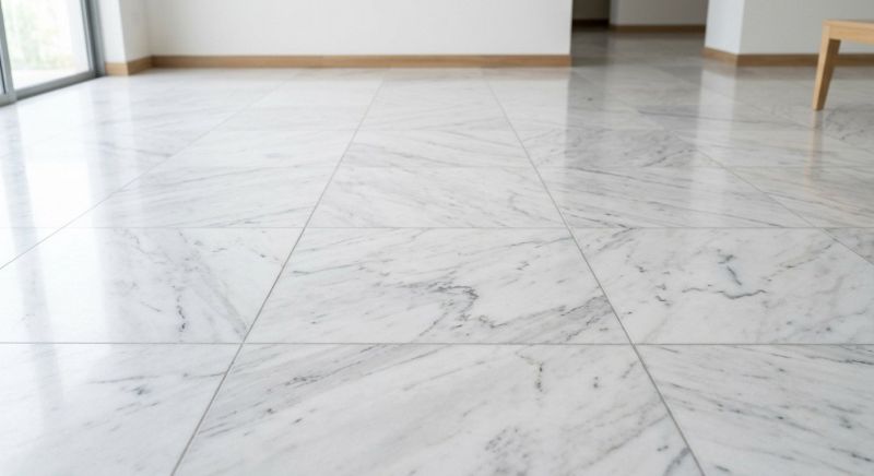 White Marble Tile Installation in Overland Park, KS